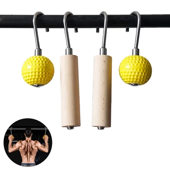1 чифт подтягивающих силови топка грайфери, дървена греда за катерене, ръчни дръжки с кука, Cable Дръжки за фитнес зали, аксесоари за фитнес-тренировки