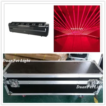 4 бр. с подвижна глава flycase dj laser bar сценичното диджейское осветително оборудване червен лъч лазерен лъч
