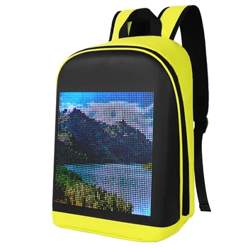 Led цветен екран, Адаптивни раница, чанта, Училищна чанта за мъже, жени, студенти, оборудване за пътуване на открито