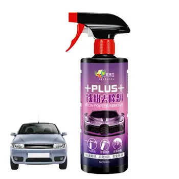 ML Средство за премахване на желязо на прах с боядисване на повърхността на автомобилните колела препарат за грижа за ободами колата Средство за покриване на колелата Почистване на автомобилната боя кърпа