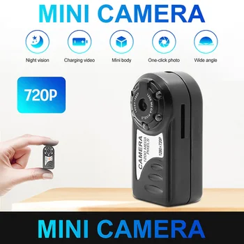 Q5 Мини Камера Камера Micro-DV С Откриване на Движение 720P 1200W Пиксела Инфрачервено Нощно Виждане за Дома Вътрешно Външно Наблюдение