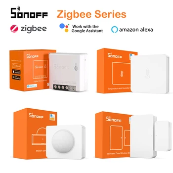 SONOFF Zigbee 3.0 ZBBridge Mini ZBMINI / Безжичен ключ / Сензор за температура и Влажност на въздуха /Движение /Врати Работи с Алекса Google Home
