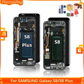 SUPER AMOLED LCD Дисплей за SAMSUNG Galaxy S8 G950F G950FD G9500 G950U LCD Дисплей S8 Plus Сензорен дисплей, Дигитайзер, Подмяна на