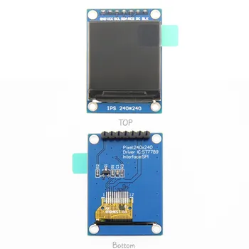 TFT дисплей 1,3 инча IPS 7P SPI HD 65K Пълноцветен LCD модул ST7789 Drive IC 240*240 (не OLED) За Arduino