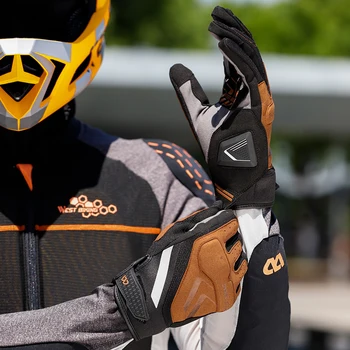 WEST BIKING Ветроупорен Ръкавици за целия пръст, Велосипедни Ръкавици със сензорен екран, Мотоциклетни Ръкавици за шофиране, Отразяващи Дишащи Ръкавици за улицата