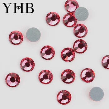YHB Violet Rose Коригиране на кристали с равна задна опора за обувки, чанти, нокти, платове, украса на облекла, аксесоари за бижута 