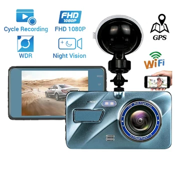 Видеорекордер Dash Cam Автомобилен видеорекордер WiFi 4.0 