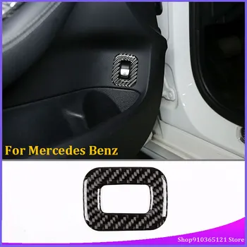 За Mercedes Benz C Class W205 GLC X253 2015-2019 Тези Етикети на Рамката на Превключвателя на Задния капак от Въглеродни Влакна От Страна на Водача, Автомобилни Аксесоари