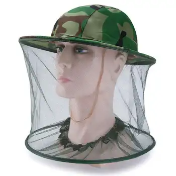 Защита от комари на Окото шапка за защита от насекомите и пчелите Окото шапка за Пчеларството Шапка за риболов в открито Солнцезащитная Шапка за лице