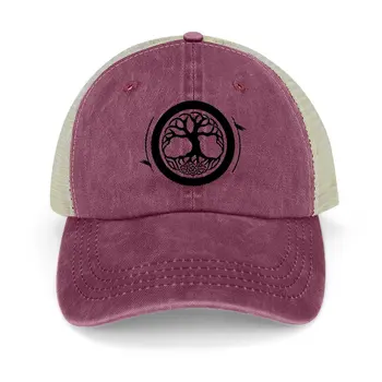 Логото на Желязо Tree Доджо, Черна Ковбойская шапка, шапка за коня, коледни шапки, риболовна шапка, мъжки Тенис на жените