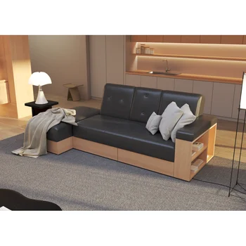 Многофункционален диван, който може да седи, да лежи, с чекмедже за съхранение и чекмедже, а чекмеджето за съхранение може да се използва като масичка за чай и педал