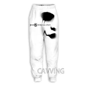 Нови модни ежедневни панталони с 3D принтом John 5, спортни спортни панталони, прави панталони за джогинг, панталони за жени/мъже