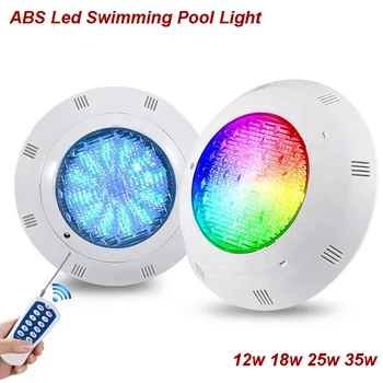 Повърхностен басейн LED 12V Подводна лампа RGB лампа за плуване, IP68 Водоустойчив неръждаема стомана, 36 W 45 W 54 W Осветление на фонтана