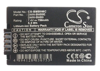 Помещение 750 mah Батерия за LumixDMC-FZ47K LumixDMC-FZ100GK LumixDMC-FZ100K LumixDMC-FZ150 LumixDMC-FZ150K