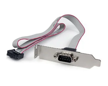 Сериен дефлекторный кабел 2U половин височина DB9 дънната платка на компютъра 9pin COM сериен порт rs232 кабел-удължител за пренос на данни