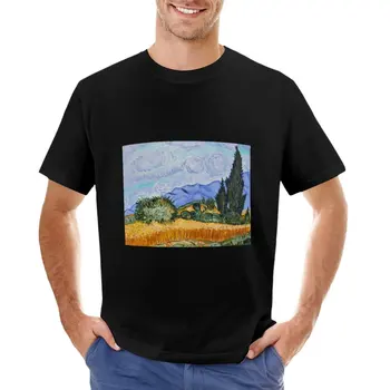 Тениска с изображение на Ван Гог, тениски, мъжки тениски по поръчка, мъжки високи тениски