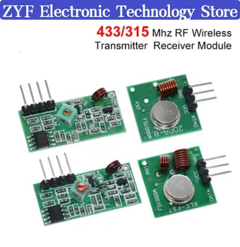 Умна Електроника 433 Mhz в Радиочестотни модул предавател и приемник линк комплект За arduino/ARM/MCU WL сам 315 Mhz/433 Mhz безжични
