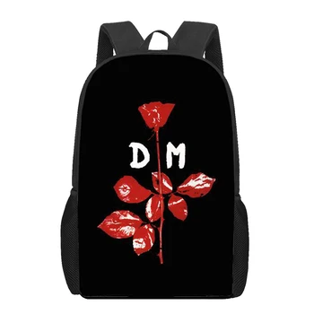 Ученически чанти с 3D принтом Depeches band Mode за момчета и момичета, раници за ученици от началните класове, детска чанта за книги, раницата
